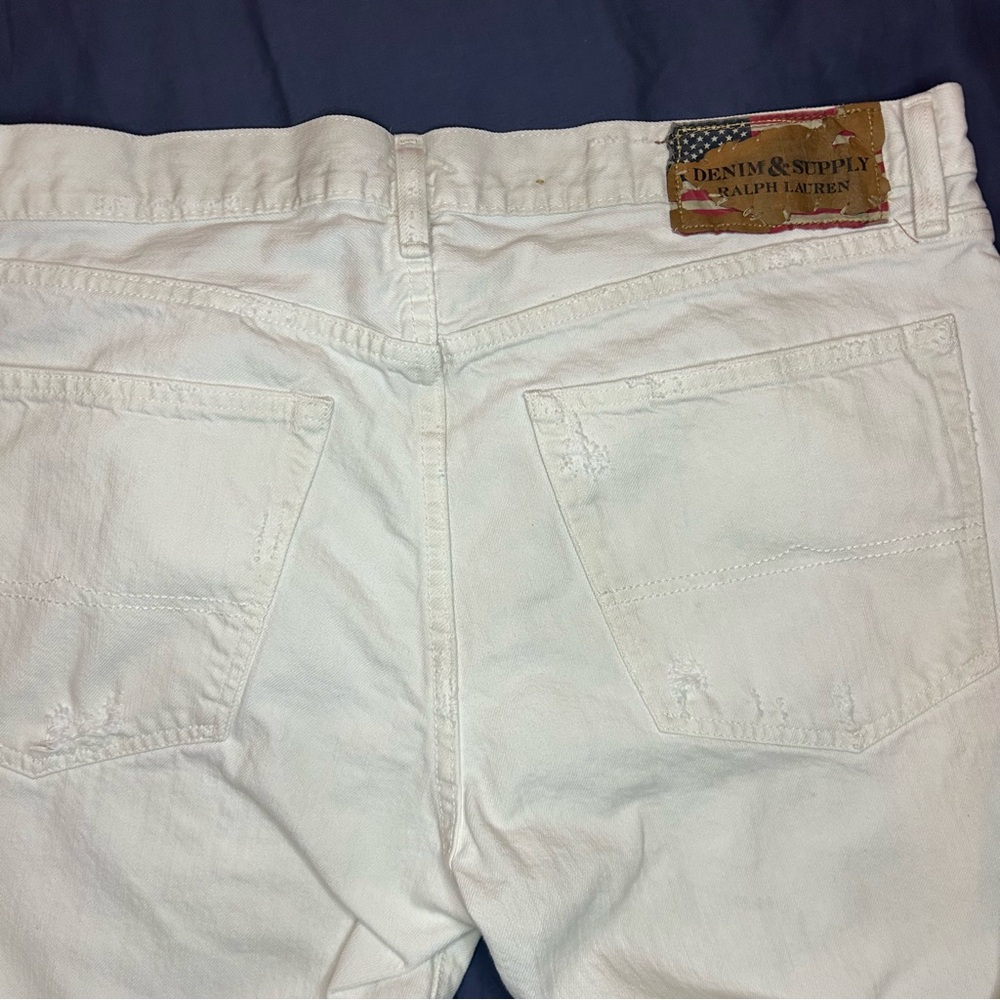 Denim & Supply Ralph Lauren Men's Off-White Bootcut Jeans - Picture 6 of 12